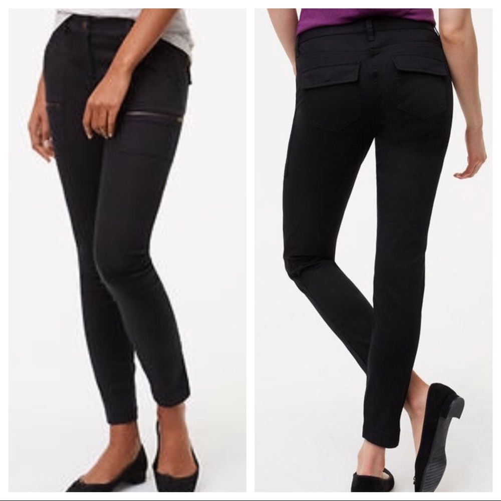 NWT LOFT Marisa Fit Skinny Utility Ankle Pant